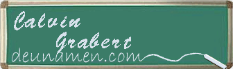 Calvin Grabert Visitenkarte